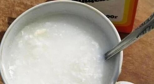 Sodium bicarbonate solution to increase a member